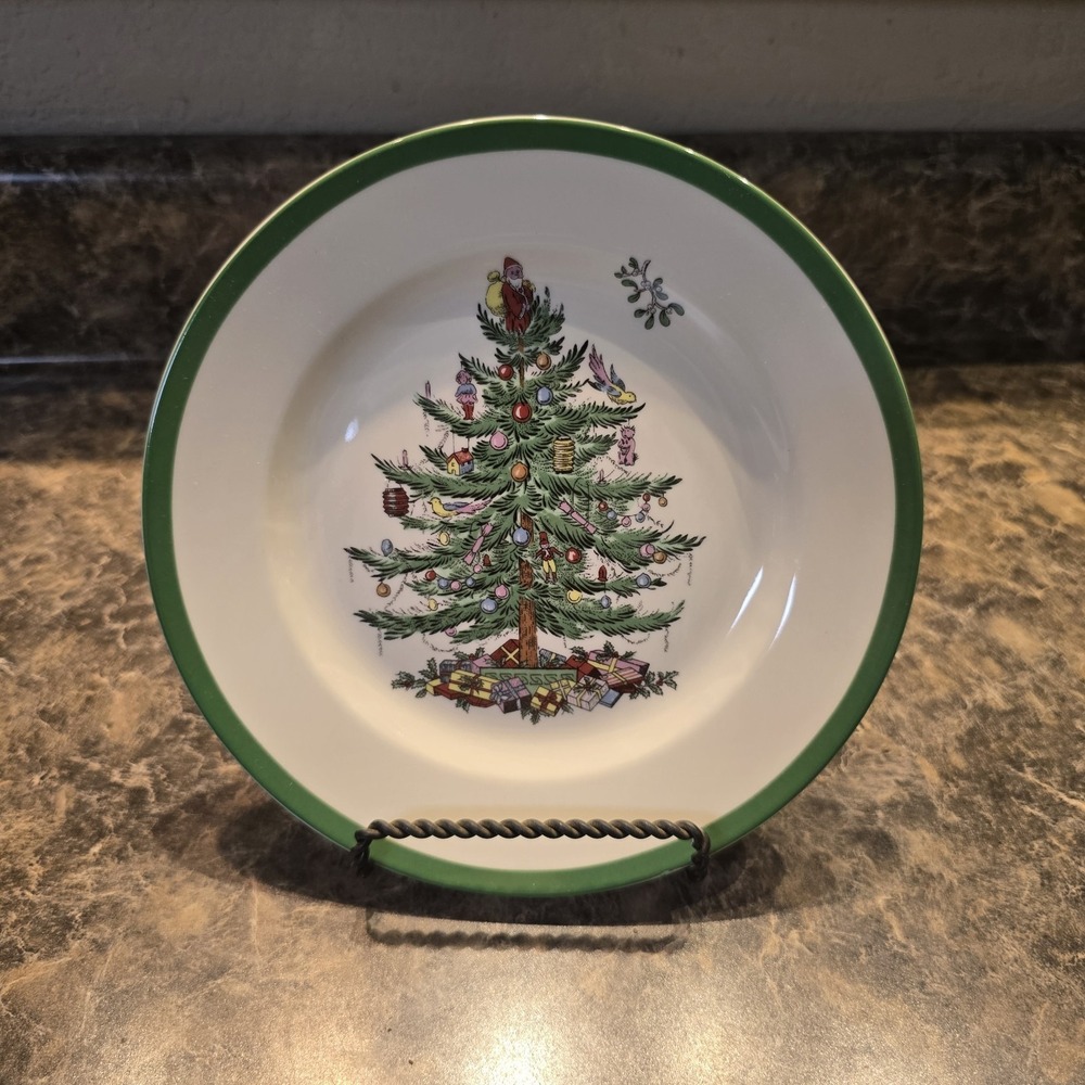 Spode‎ Christmas Tree Salad Dessert Plate 7.75 Inches England